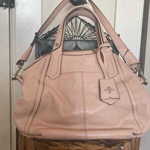Blush pink satchel bag. Oryany.